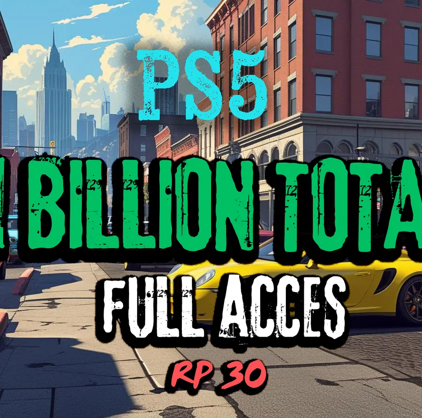 ⚡ PS5 ⚡ 1 Billion Total 💰 30 RP Rank 🥇 Full Access 🔑 Instant Delivery 🚀 Money Loaded 🎮