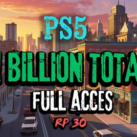 🐍 PS5 🐍 1 Billion Total 💳 30 RP Rank 🏆 Full Access 🔓 Instant Delivery ⚡ Money Loaded 🎲