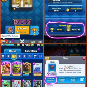 🎯GERMANY LOCAL 🇩🇪1-RARE EMOT WITH 13 KT SKINS🧜(85-MAXED 25- ELITE  17- EVO (💯KT-15 9k- CUPS 59-XP🏆 ( ARENA-23👍🏻( INSTANT DELIVERY🚒 thumbnail 3