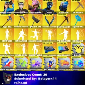 [PC/PSN/XBOX] 171 skins | Cloud Striker | Naruto Uzumaki | Vivi Chroma | Fixer | The Imagined | Joey | The Ageless | Kymera | Mizuki 