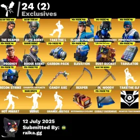 [PC] 151 skins | The Reaper | Elite Agent | Take The L | Cloud Striker | Carbon Commando | Point Patroller | Prodigy | Rogue Agent | The Visitor thumbnail 2