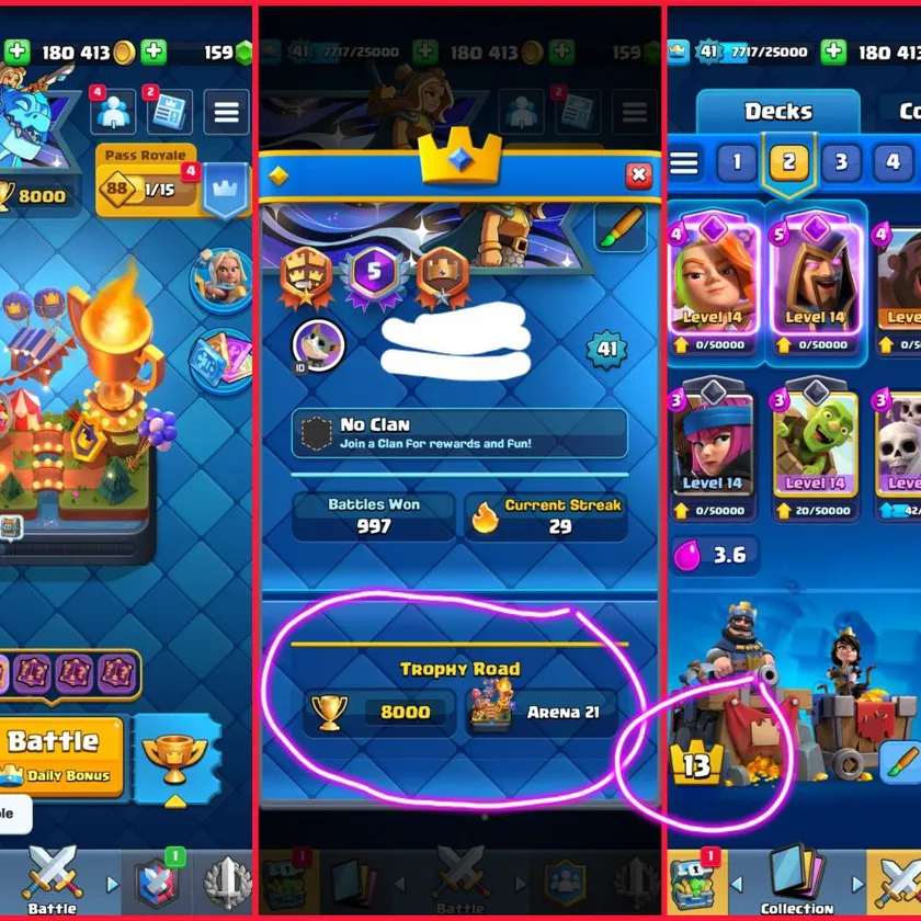 🎯6-RAREST KT SKINS ( 49 SUPER EMOTES💯( LEV-41 ACCT( 7-MAX CARDS( 8000 -TROPHIES( KT-13( ARENA-21
( INSTANT  DELIVERY 