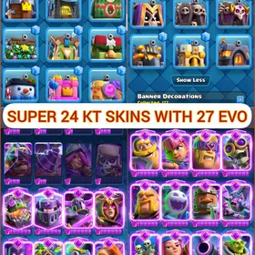 🎯RAREST ACCT(🎉 RANK ACCT WITH RARE EMOTES( 👍🏻 119 MAXED 27 EVO 88 ELITE(💯 KT 15 XP 69 ARENA 24(😍10K CUPS INSTANT DELIVERY 🚒 thumbnail 7