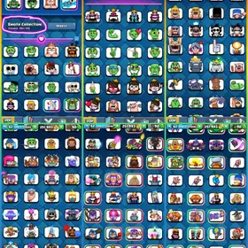 🎯NW UP SA 1 WITH ARENA 24🔥  XP 60 10.5k CUPS KT 15 🏆- 104 MAX 35 ELITE 19 EVO💯- 185 EMOTE👍🏻- 120 CARDS👍🏻 16 TOWER SKINS🧜 INSTANT DELIVERY🚒 thumbnail 3