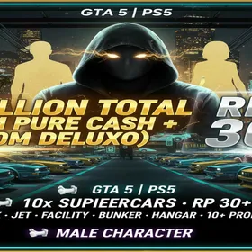 GTA 5 | PS5 🦈 1 Billion Total ( 48 Million Pure Cash + 990 Million Worth Deluxo ) 🦈 10x Supercars 🦈 RP 30 🦈 Tank 🦈 Jet 🦈#teGQOh