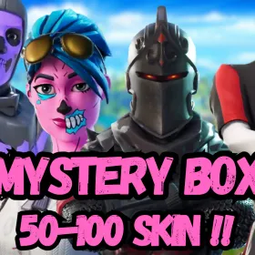 50-100 Skins , Chance for (Travis Scott ,OG Ghoul Trooper, , Black Knight ,Galaxy, IKONIK , OG Skull Trooper, Sparkle Specialist or Others skins)