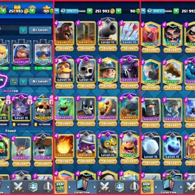 🎯NW UP SA 1 WITH ARENA 24🔥  XP 60 10.5k CUPS KT 15 🏆- 104 MAX 35 ELITE 19 EVO💯- 185 EMOTE👍🏻- 120 CARDS👍🏻 16 TOWER SKINS🧜 INSTANT DELIVERY🚒 thumbnail 4