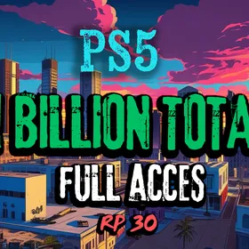 🔥 PS5 🔥 1 Billion Total 💵 30 RP Rank 🏆 Full Access 🗝️ Instant Delivery 🚨 Money Loaded 🎮
