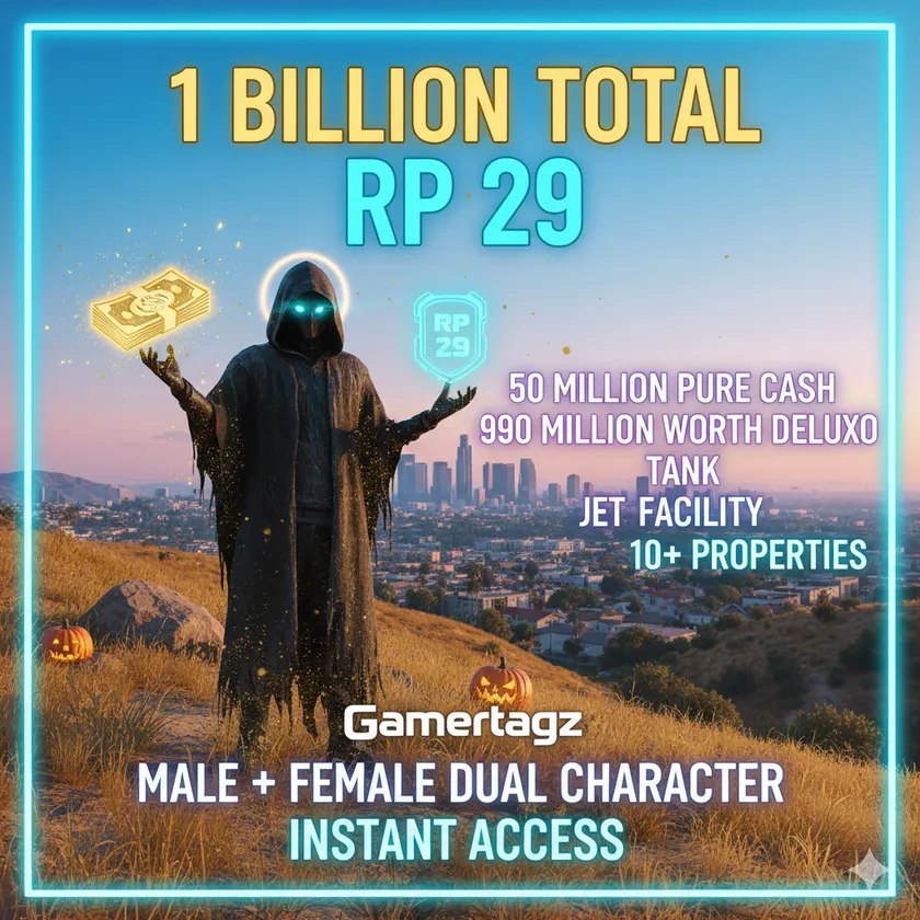🌱 Masterpiece 🌱 GTA 5 | PS5 🌱 1 Billion Total ( 50 Million Pure Cash + 990 Million Worth Deluxo ) 🌱 RP 29 🌱 GIFTS