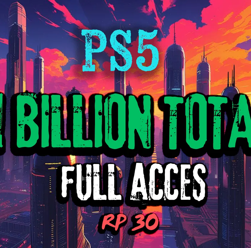 🚀 PS5 🚀 1 Billion Total 💶 30 RP Rank 🎯 Full Access 🪄 Instant Delivery 🌟 Money Loaded 🎮